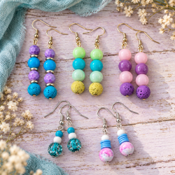 Beaded Oil Diffuser Earrings | The Healing Nook